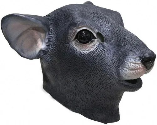 Máscara de ratón de látex de animales – cabeza completa ratones mascarada cosplay para fiesta de carnaval, disfraz de rata