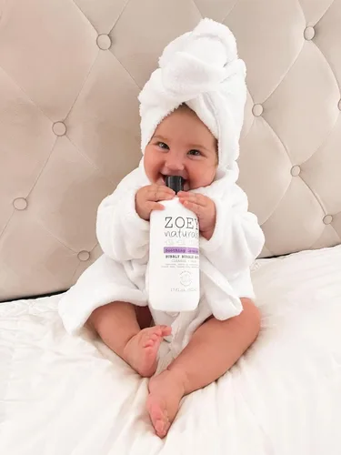 Miniatura 4 de Zoey Naturals - Baño de burbujas calmante de lavanda para niños y bebés, jabón hidratante sin lágrimas para niños pequeños con aloe y aceite