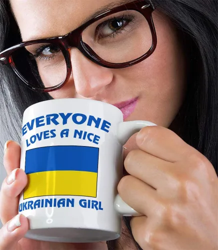 Miniatura 5 de Speedy Pros Taza de té de café con texto en inglés «Everyone Loves A Nice Ukrainian Girl» Ucrania Ukrainians Coffee Tea Cup Holiday Christmas