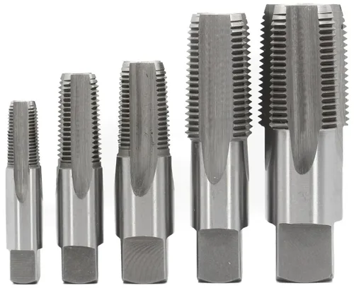 Drill America Juego de 5 llaves de tubería NPT (1/8", 1/4", 3/8", 1/2" y 3/4"), juego de llaves de plomería de acero al carbono, estuche de