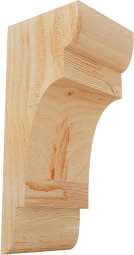 Miniatura 36 de Ekena Millwork COR04X12X12NEB00RWR 4 pulgadas de ancho x 12 pulgadas de profundidad x 12 pulgadas de alto New Brighton Rough Sawn Corbel, cedro rojo