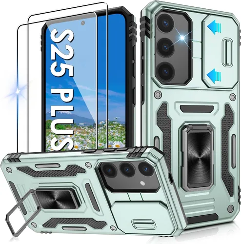 Miniatura 210 de Gritup para Samsung Galaxy S22 Funda con protectores de pantalla HD de 2 paquetes y cubierta deslizante para la cámara, protección contra caídas
