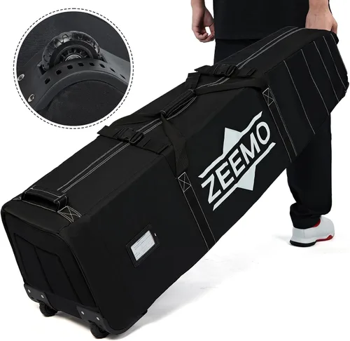 Miniatura 2 de ZEEMO Golf Travel Bag, Mid-Open Protective & Wheeled Airline-Approved Case for Clubs, Stand&CartBag, Waterproof Soft-Sided Cover Made of Heavy Duty