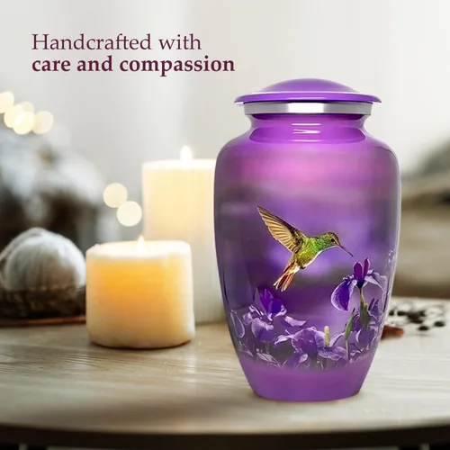 Miniatura 5 de Trupoint Memorials Urnas para cenizas humanas adultas para mujeres y hombres, urna decorativa de entierro, urnas de cremación fúnebre para mujeres