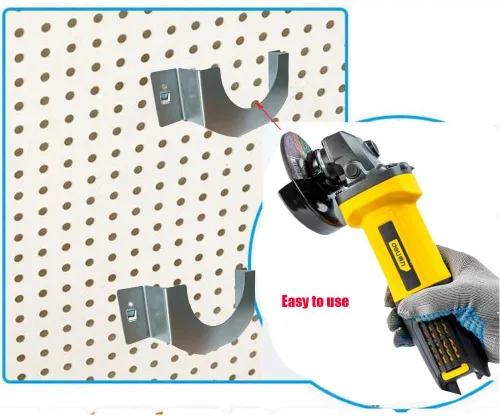 Miniatura 3 de Paquete de 2 herramientas para amoladora angular, soporte de montaje en pared, amoladoras, máquina de corte en rack (170 x 70 x 30)