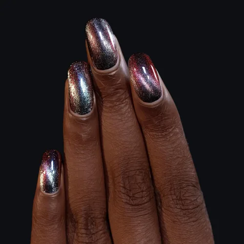 Miniatura 6 de ILNP Dark Matter - Esmalte de uñas magnético negro a rojo
