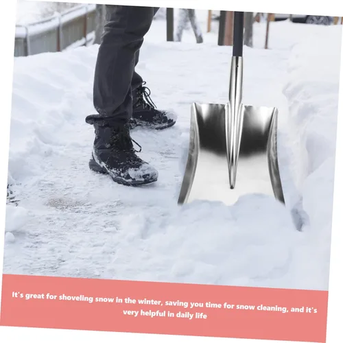 Miniatura 6 de Cabilock Pala de nieve de acero inoxidable Herramientas de barbacoa Herramienta plegable Herramienta de limpieza Pala de nieve plegable Pala