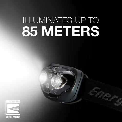 Miniatura 6 de Energizer PRO-360 Linterna frontal LED, resistente al agua IPX4, linterna de alto rendimiento para exteriores, camping, correr, tormenta, luz LED