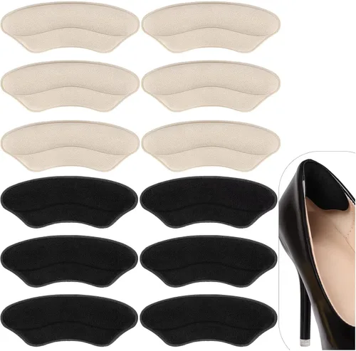 Miniatura 9 de Almohadillas de talón para zapatos demasiado grandes, 6 pares de almohadillas de talón para mujeres, forros de talón para hacer que los zapatos sean