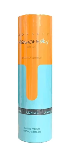 Armaf Odyssey Mandarin Sky – Cítrico, Gourmand, Amadeirado – Espray de Eau de Parfum Fragancia de Larga Duración para Hombres, 0.34 onzas / 10 ml