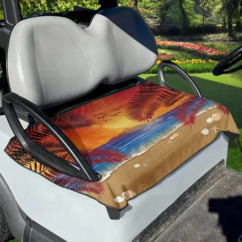 Miniatura 8 de Fundas de asiento de carrito de golf de ajuste universal, cómodos accesorios de manta de asiento de carrito de golf, fundas de asiento de carrito