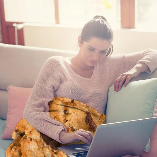 Miniatura 4 de Manta de Galletas Divertida Manta Gigante de Alimentos Suave Manta de Galletas Tamaño Adulto de Franela Regalo para Adolescentes Niños y Niñas 180