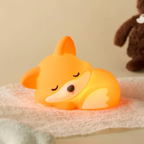 Miniatura 9 de Linda luz nocturna de pingüino, lámpara de animales, silicona de grado alimenticio, recargable, atenuable en 2 niveles, luz nocturna esponjosa