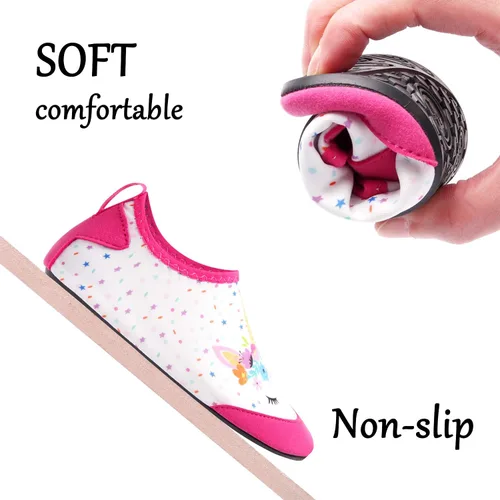 Miniatura 5 de Joinfree - Zapatos acuáticos de natación para niños y niñas, calcetines acuáticos de secado rápido, zapatos con sensación de pies descalzos