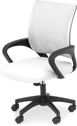 Miniatura 15 de Silla de oficina ergonómica, silla de escritorio de malla con soporte lumbar y asiento ancho (capacidad de 300 libras) altura ajustable, ruedas Negro
