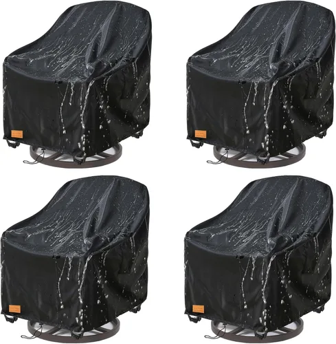 Miniatura 11 de Funda para mesa de café para patio al aire libre, 600D, resistente al agua, resistente, fundas para muebles de patio, 48 x 28 x 16 pulgadas