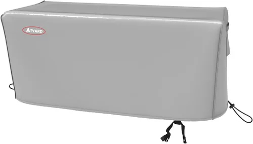 Miniatura 19 de Atyard Cubierta cuadrada para fogata de gas, 36 pulgadas de largo x 36 pulgadas de ancho x 24 pulgadas de alto, impermeable, resistente al viento