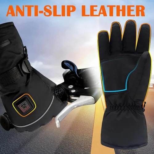 Miniatura 4 de SVPRO Guantes calefactables, guantes térmicos con batería eléctrica, impermeables, guantes de caza de invierno, guantes calefactables para pantalla