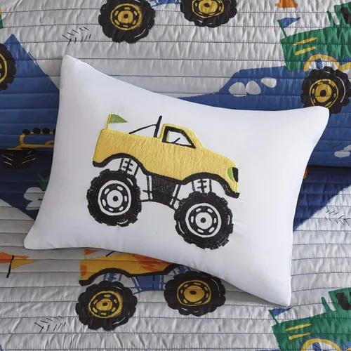Miniatura 4 de Intelligent Design Juego de edredón reversible Nash para niños, diseño divertido y vibrante, ropa de cama ligera para todas las estaciones, colcha