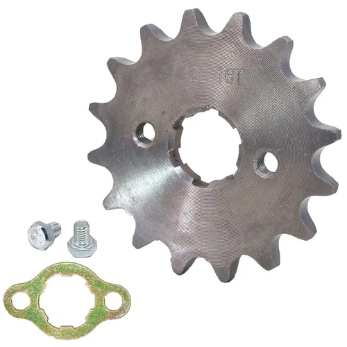 Miniatura 9 de Piñón delantero para motocicleta de 420-10T-0.669 in, se adapta a 50cc 70cc 90cc 110cc 125cc 140cc 160cc Dirt Pit Bike Mini Bike ATV Quad Wheeler