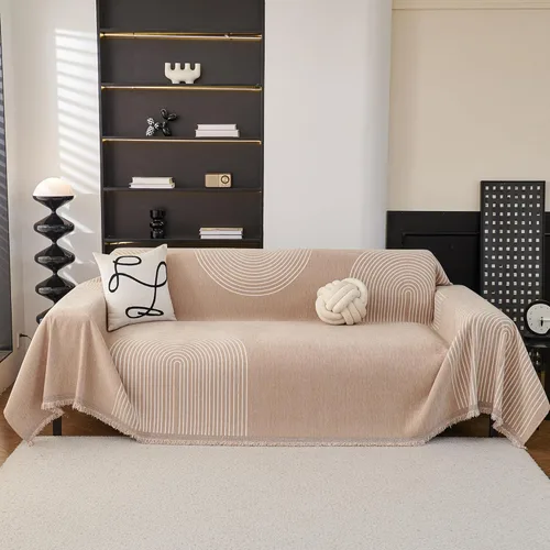 Miniatura 44 de MEETSKY Fundas para sofá modular de 3 cojines, lavables, mezcla de felpilla suave, protector de muebles, funda decorativa de estilo moderno