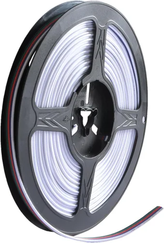 Miniatura 5 de 32,8 pies/10 m 2 pines 20 AWG Cable de extensión eléctrica de 2 conductores, línea de cable de conexión engarzado, rojo y negro, para cinta de LED