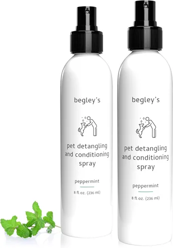 Miniatura 8 de Begley's Aerosol desenredante para mascotas, espray desenredante perfumado de aceite esencial de primera calidad para perros, cachorros y gatos