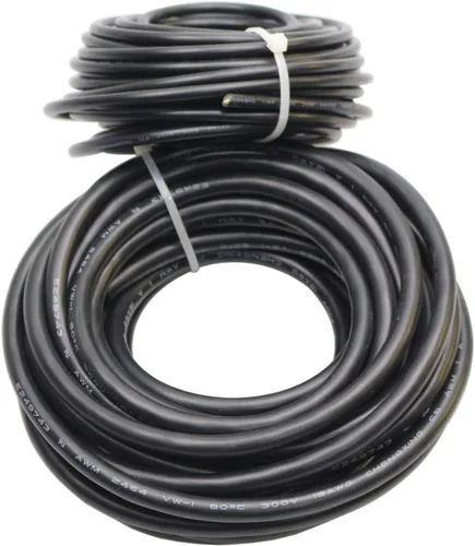 Miniatura 7 de Cable eléctrico de cobre estañado calibre 16, 3 conductores, cable de alimentación de audio de PVC trenzado, cable de altavoz