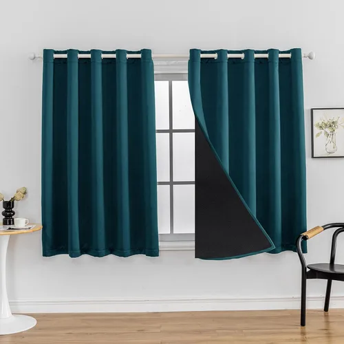 Miniatura 45 de Anytime Juego de 2 paneles de cortinas 100% opacas, con aislamiento térmico para dormitorio, paneles de sombreado completo