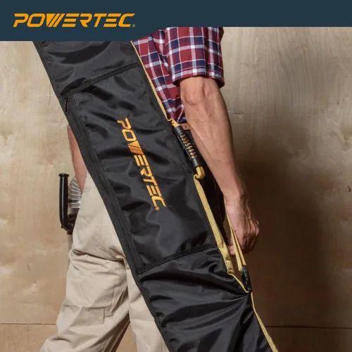 Miniatura 7 de Bolsa de riel guía de sierra de pista de 59" POWERTEC 71411 para Makita y DEWALT, con acolchado de doble cara para colocación segura del riel