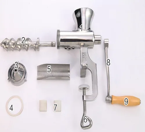 Miniatura 7 de Exprimidor manual de hierba de trigo Exprimidor de acero inoxidable Exprimidor de verduras y frutas Exprimidor de naranja limón Exprimidor de mano