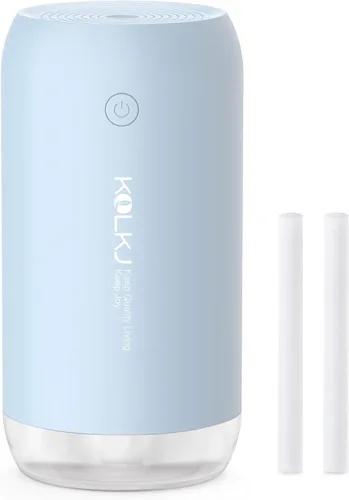Mini humidificador portátil, humidificador pequeño de niebla fría de 11.8 fl oz, humidificadores de escritorio personal USB para dormitorio,
