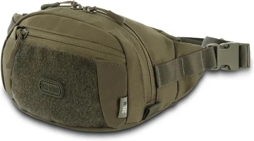 Miniatura 13 de M-Tac Riñonera para hombre - Riñonera pequeña compañera - Cinturón de estilo táctico EDC (negro)