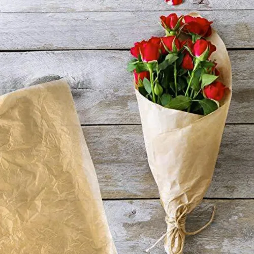 Miniatura 4 de RUSPEPA Papel de seda de envoltura de regalo, papel de seda caqui para envoltura de regalo, manualidades de arte, bricolaje, bolsas de paquete