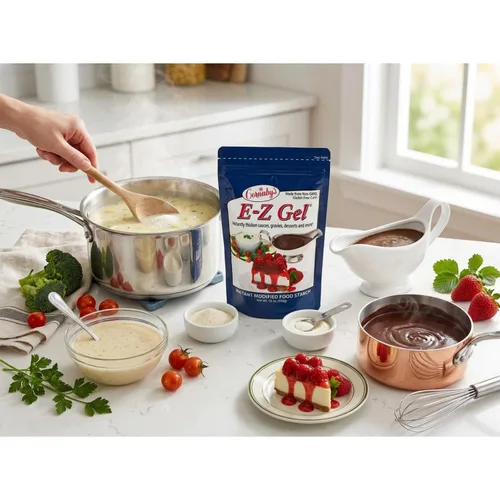Miniatura 9 de Cornaby's E-Z Gel - Espesante instantáneo para alimentos, 5 libras, almidón de maíz sin OMG para salsas, sopas, salsas, postres y aderezos