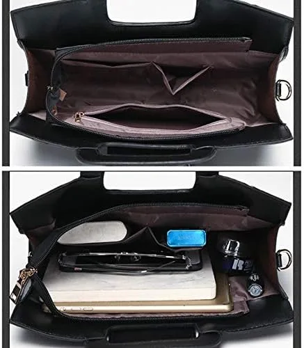 Miniatura 3 de Goclothod Bolso de mano con asa superior para mujer estilo vintage con solapa bandolera