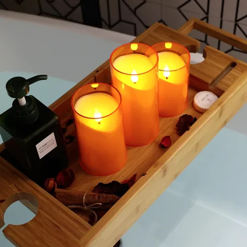 Miniatura 5 de NURADA Velas sin llama con temporizadores remotos, mecha 3D, funciona con pilas, velas falsas eléctricas LED realistas para Halloween, mesas de cena