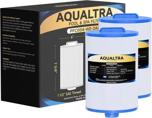 AQUALTRA Filtro de spa compatible con PWW50P3 (rosca gruesa de 1 1/2 pulgadas), 6CH-940, FC-0359, Waterways 817-0050, 7 5/8 pulgadas x 6 pulgadas,