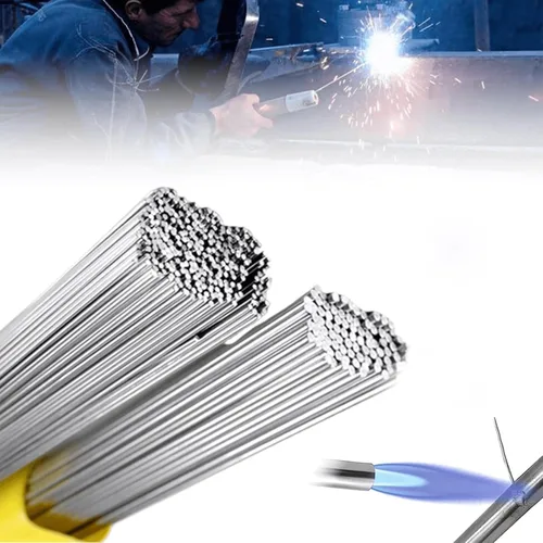 55 varillas de soldadura de aluminio, varillas de soldadura de aluminio, 3/32 "x 13 '' baja temperatura fácil fusión soldadura de aluminio, varilla
