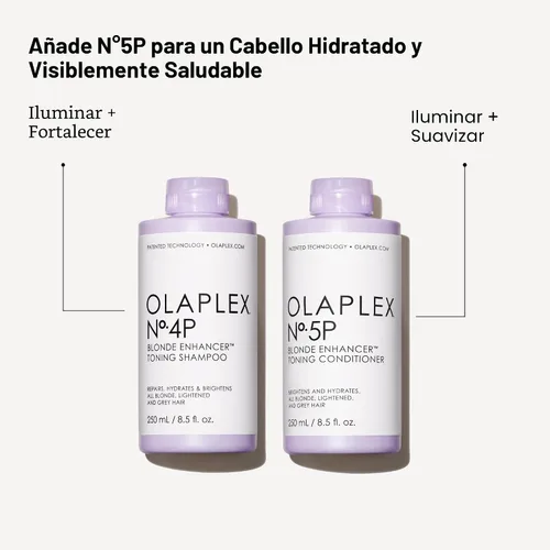 Miniatura 7 de Olaplex Nº.4P Blonde Enhancer Purple Toning Shampoo: Neutralizes Brassiness & Strengthen Repairs Damages & Hydrates Hair For Coily, Curly