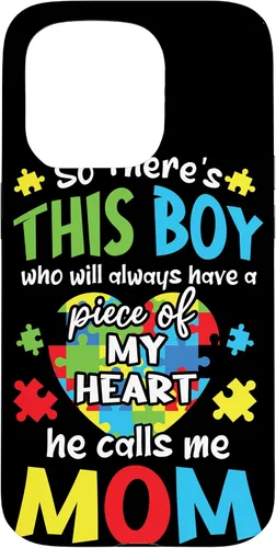 Miniatura 13 de Funda para iPhone 11 Boy Calls Me Mom Heart Colorido Puzzle Autismo
