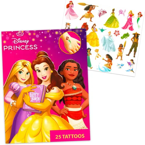 Miniatura 2 de Disney Princess Más de 50 Tatuajes Temporales