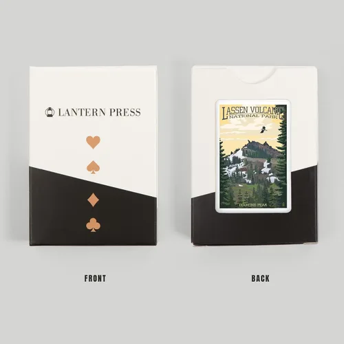 Miniatura 8 de Lantern Press Lassen Volcanic National Park, California, Diamond Peak (52 cartas de juego, baraja de cartas de tamaño póquer con comodinos)