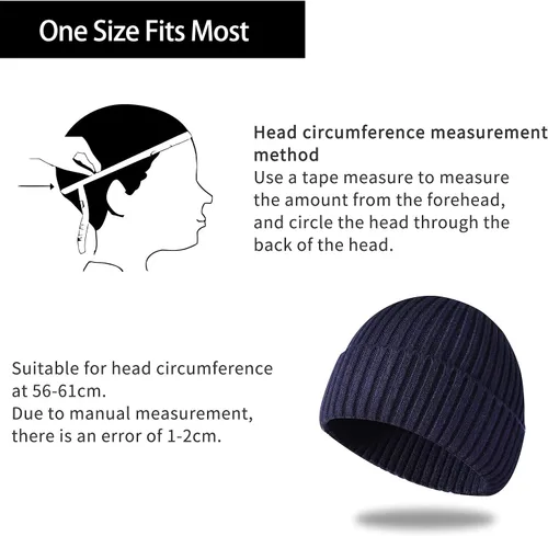 Miniatura 32 de Gorro de invierno para hombre y mujer, gorro de lana de punto para actividades al aire libre y uso diario