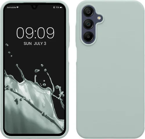 Miniatura 29 de kwmobile Funda Compatible con Samsung Galaxy A14 5G - Funda de teléfono de TPU y silicona con acabado suave - Verde Lima