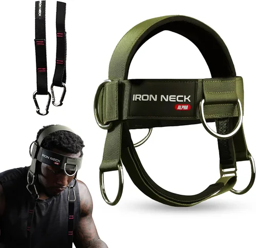 Miniatura 10 de Iron Neck , Versatile Neck Exerciser, Strengthener and Trainer with Adjustable Head and Chin Strap, Portable Head Harness for Weight Lifting, Home