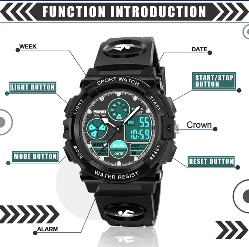 Miniatura 2 de Dodosky Juguetes para niños de 5 a 12 años, relojes deportivos digitales impermeables LED 50M para niños, regalos de cumpleaños, regalos para niños