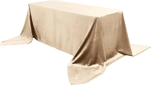 Miniatura 39 de Efavormart - Mantel rectangular de terciopelo negro prémium de 60 x 102 pulgadas para eventos de fiesta de boda