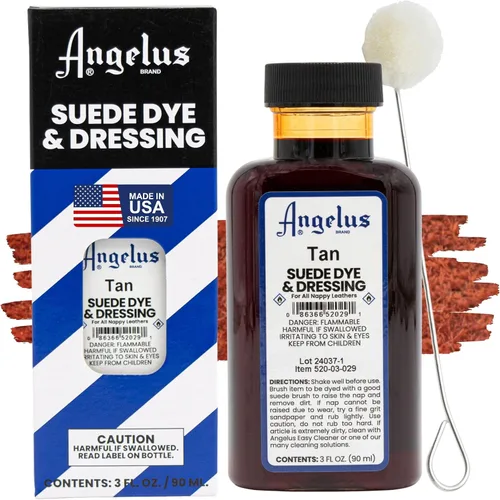 Miniatura 16 de Angelus Tinte para Gamuza - Beige - 3 oz Tinte Líquido Premium para Gamuza, Nubuck y Cuero Napa