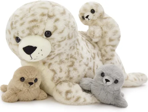 Miniatura 31 de BENINY Peluche de conejo rosa grande de 24 pulgadas – Conejito de peluche grande de Pascua, regalos para niñas y bebés, sorpresa de peluche con 3
